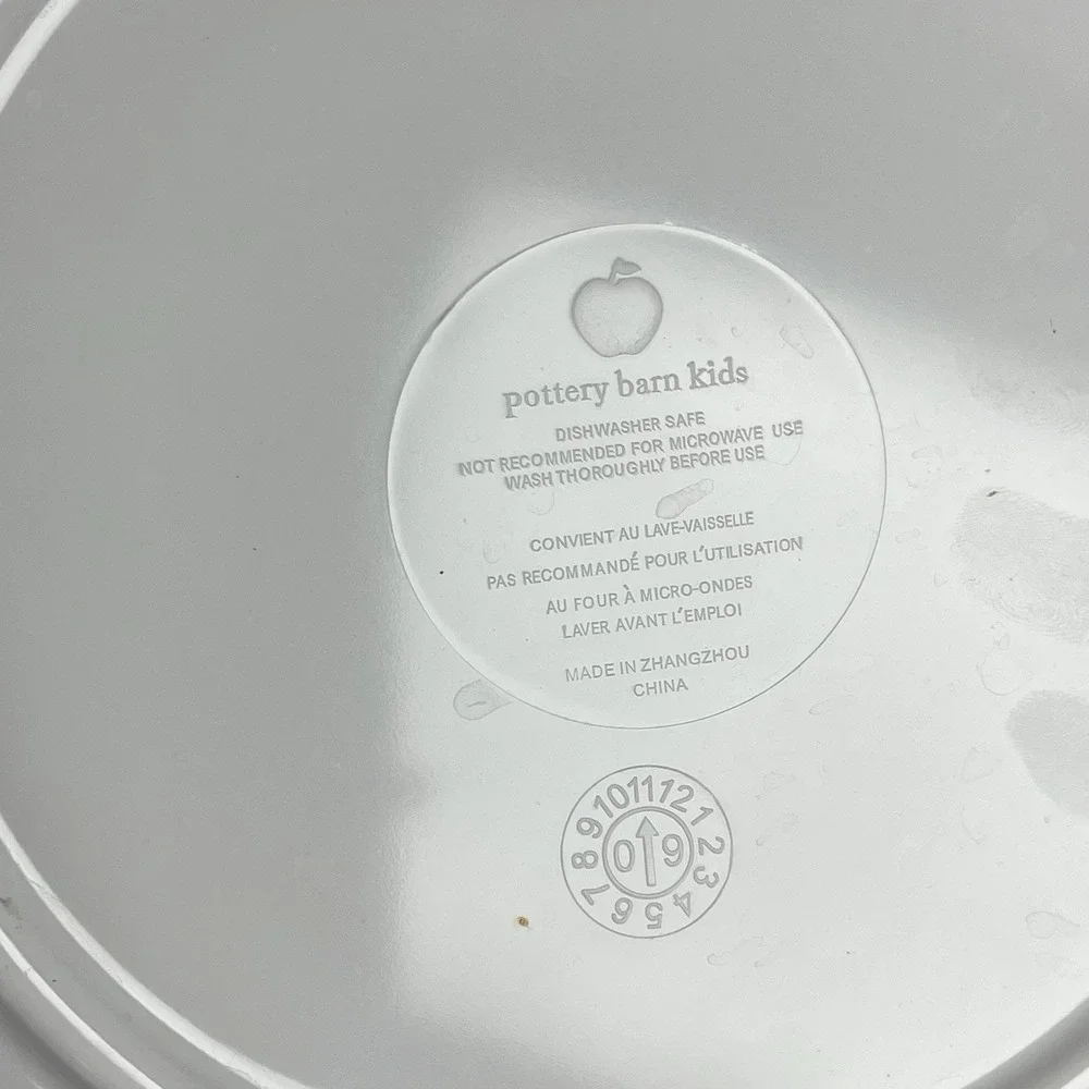 Pottery Barn Kids Valentine's Day Melamine‎ Plates Set Lot of 4 9